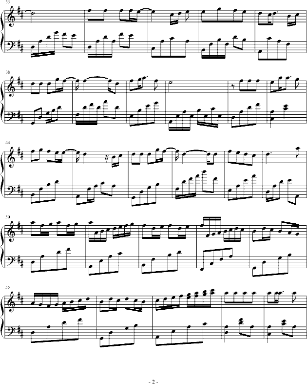 相约卡农+为了爱+卡农(冰岛的雨季)-钢琴谱(钢琴曲)-世界名曲2