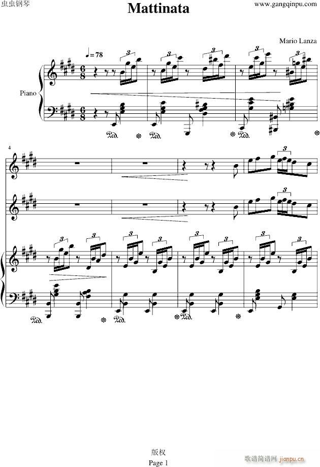 Mattinata（黎明）_世界名曲1