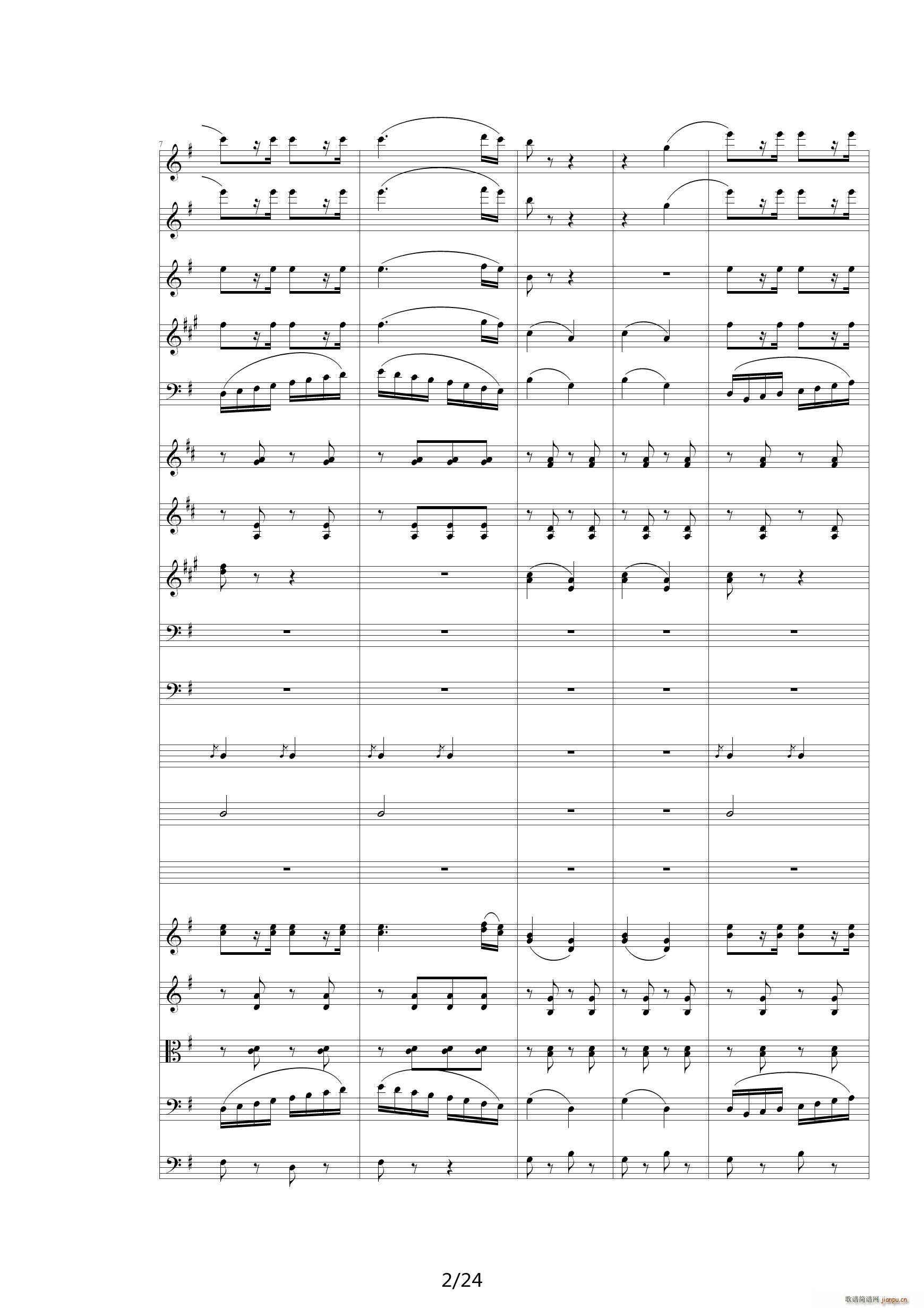 雷鸣电闪波尔卡(管弦乐总谱 分谱)(00雷鸣电闪波尔卡-Orchestra)2