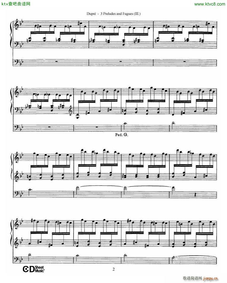 Dupré Prelude Fugue in G minor Op 7 No 32