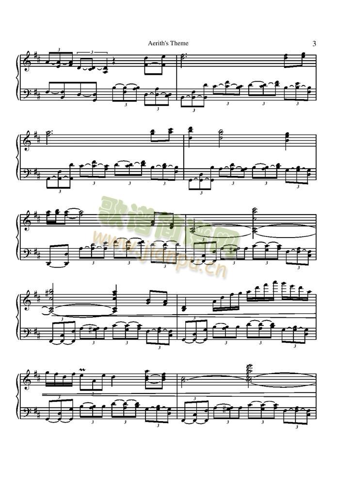 Aerith is Theme Piano Version3
