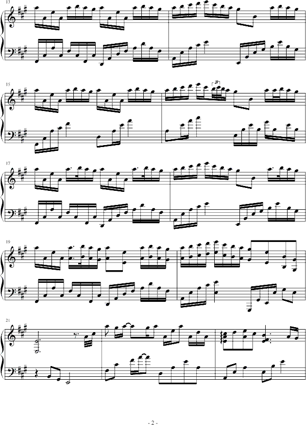 river flows in you(感动版)-钢琴谱(钢琴曲)-Yiruma2