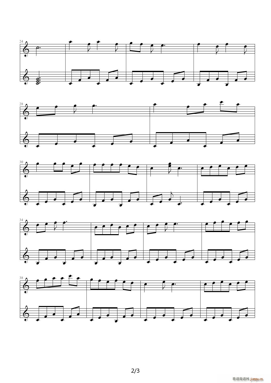 123奏鸣曲 C调2