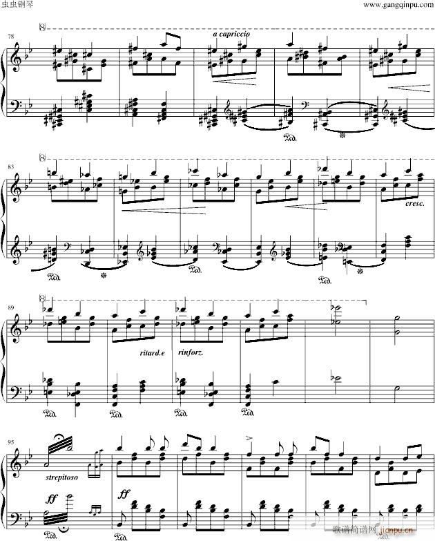 李斯特《唐璜的回忆》选段――香槟之歌  最难钢琴曲~_李斯特4