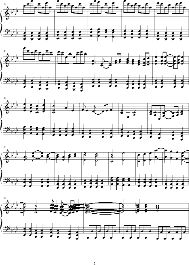初音未来的消失-钢琴谱(钢琴曲)-初音未来2