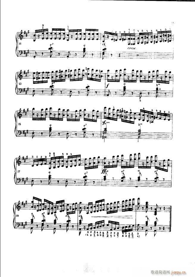车尔尼手风琴练习曲集 Ⅲ55