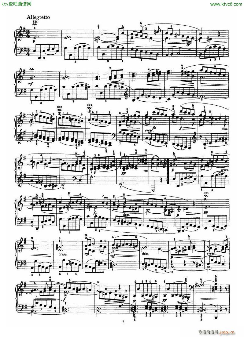 Haydn Piano Sonata No 31 In E5