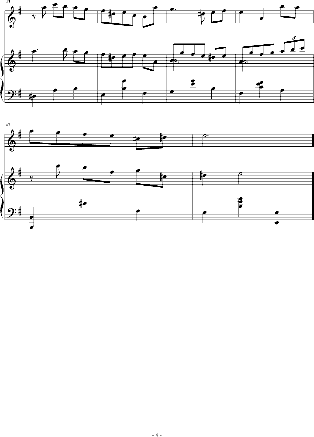 幻想曲第四章(小夜曲)-钢琴谱(钢琴曲)-乐侠4