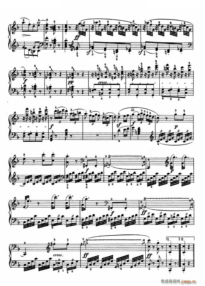 F大调第六钢琴奏鸣曲 - Op 10―2 Op 10―2 - -_贝多芬 beethoven2