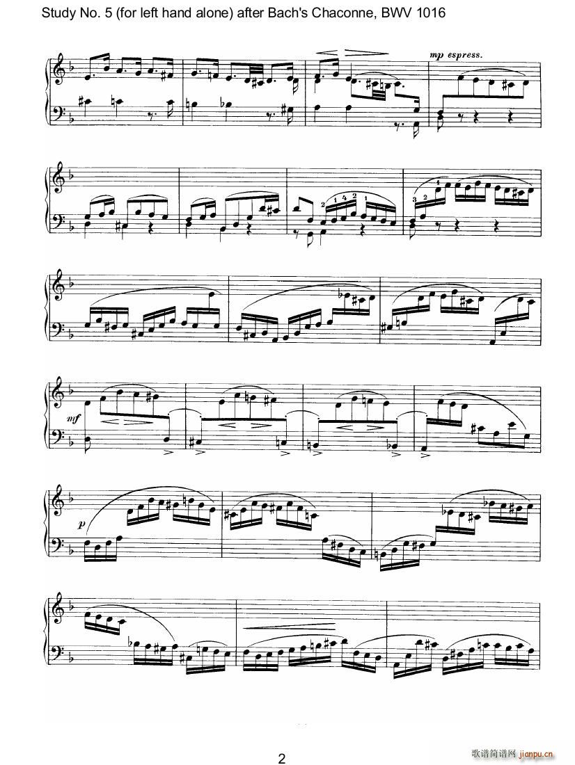 Bach Brahms BWV1016 Chaconne as Etude 5 left hand3