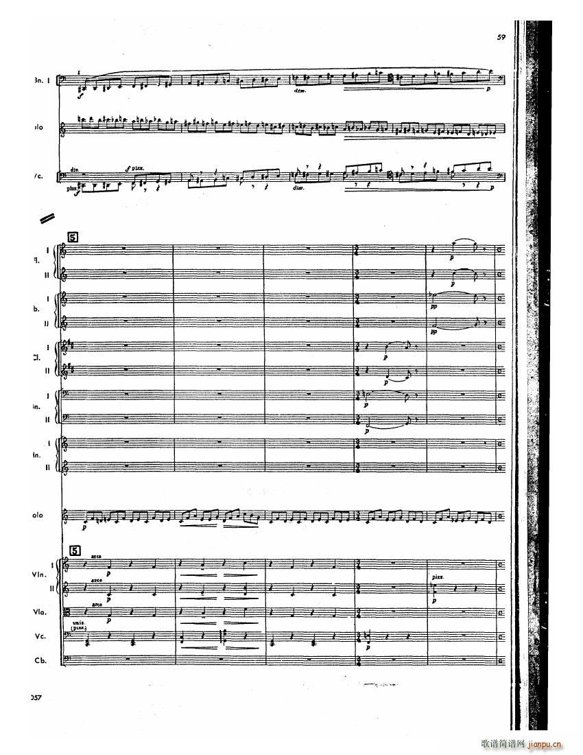 Barber op 14 Violin Concerto Score 二18