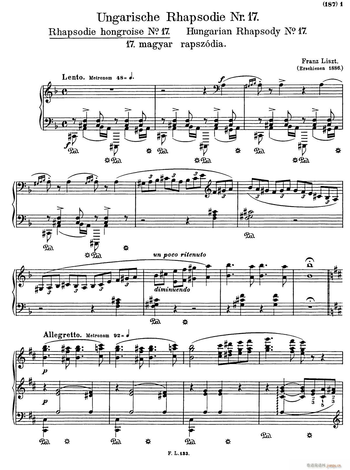 匈牙利狂想曲17_李斯特1