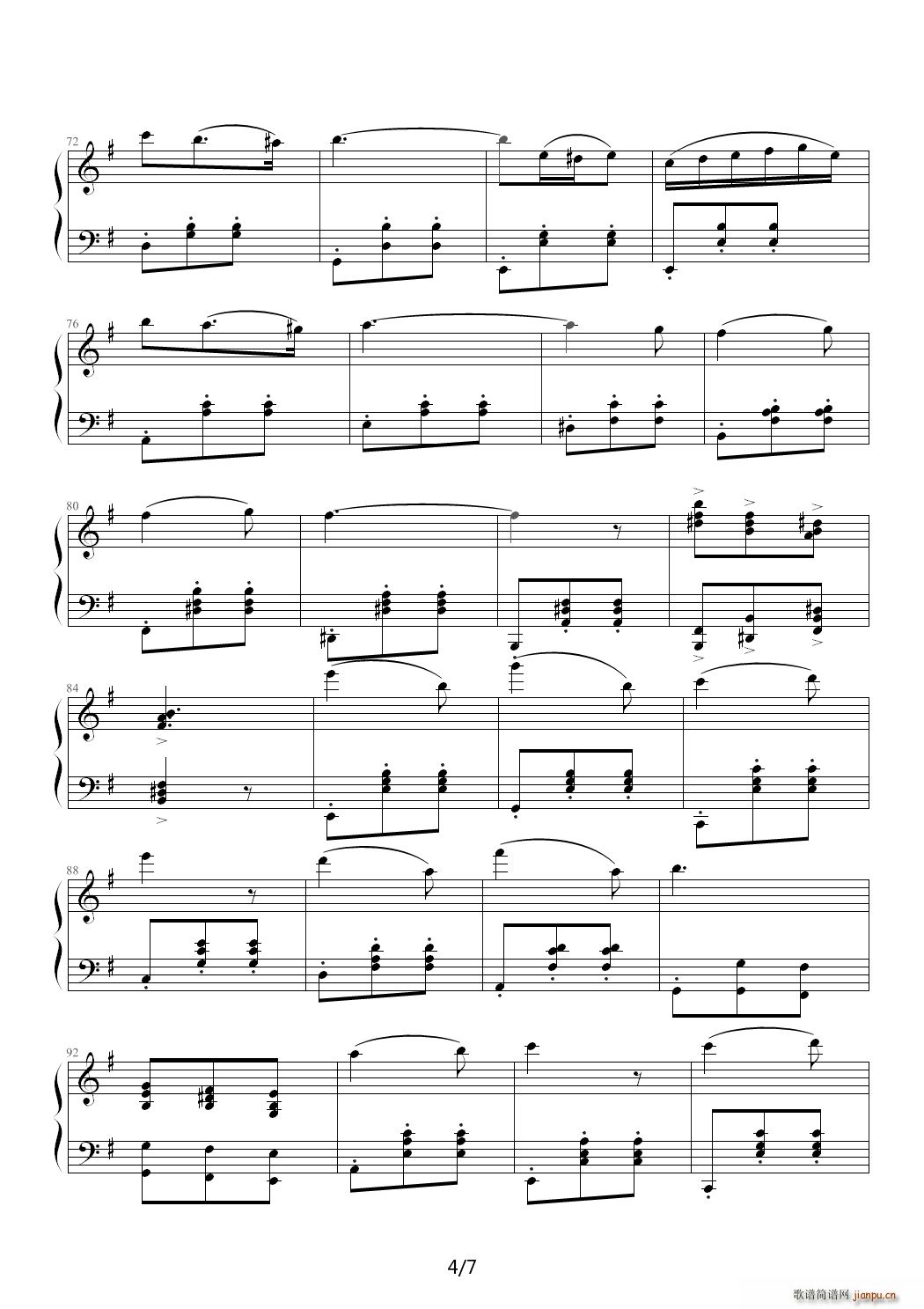 旋律圆舞曲 G调4