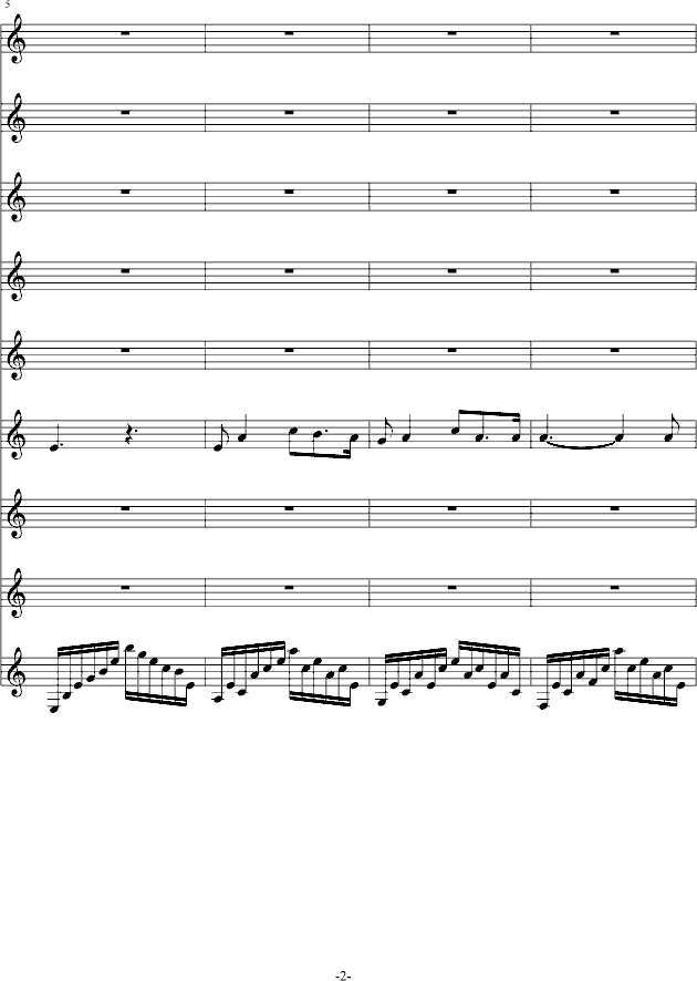 回想迷宫（冷饭流）-钢琴谱(钢琴曲)-升c小调2