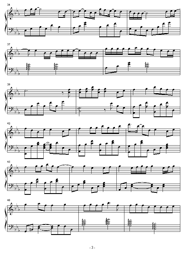 金鱼花火-钢琴谱(钢琴曲)-大�V爱3