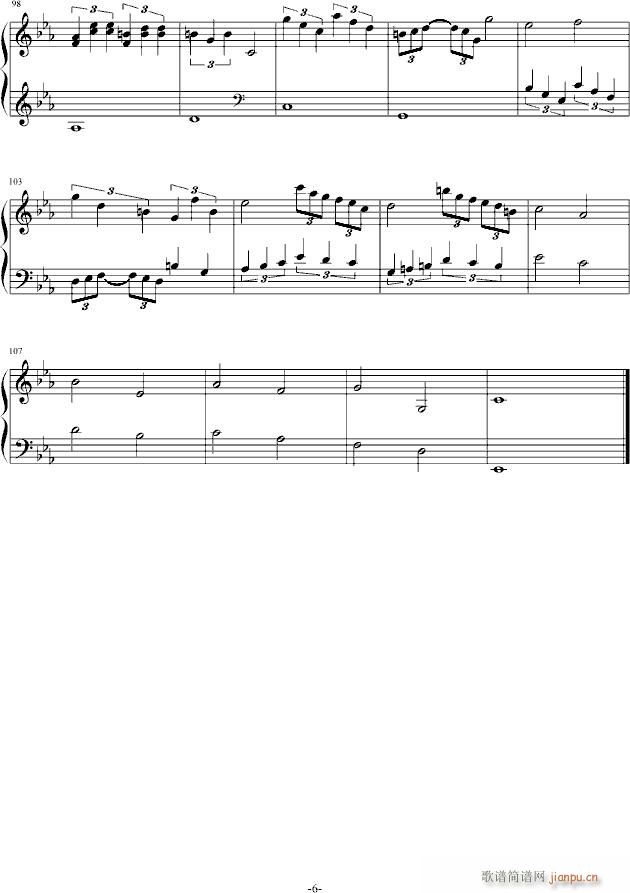 C小调第一钢琴奏鸣曲第二乐章（Ver 2011.6）_舍勒七世6