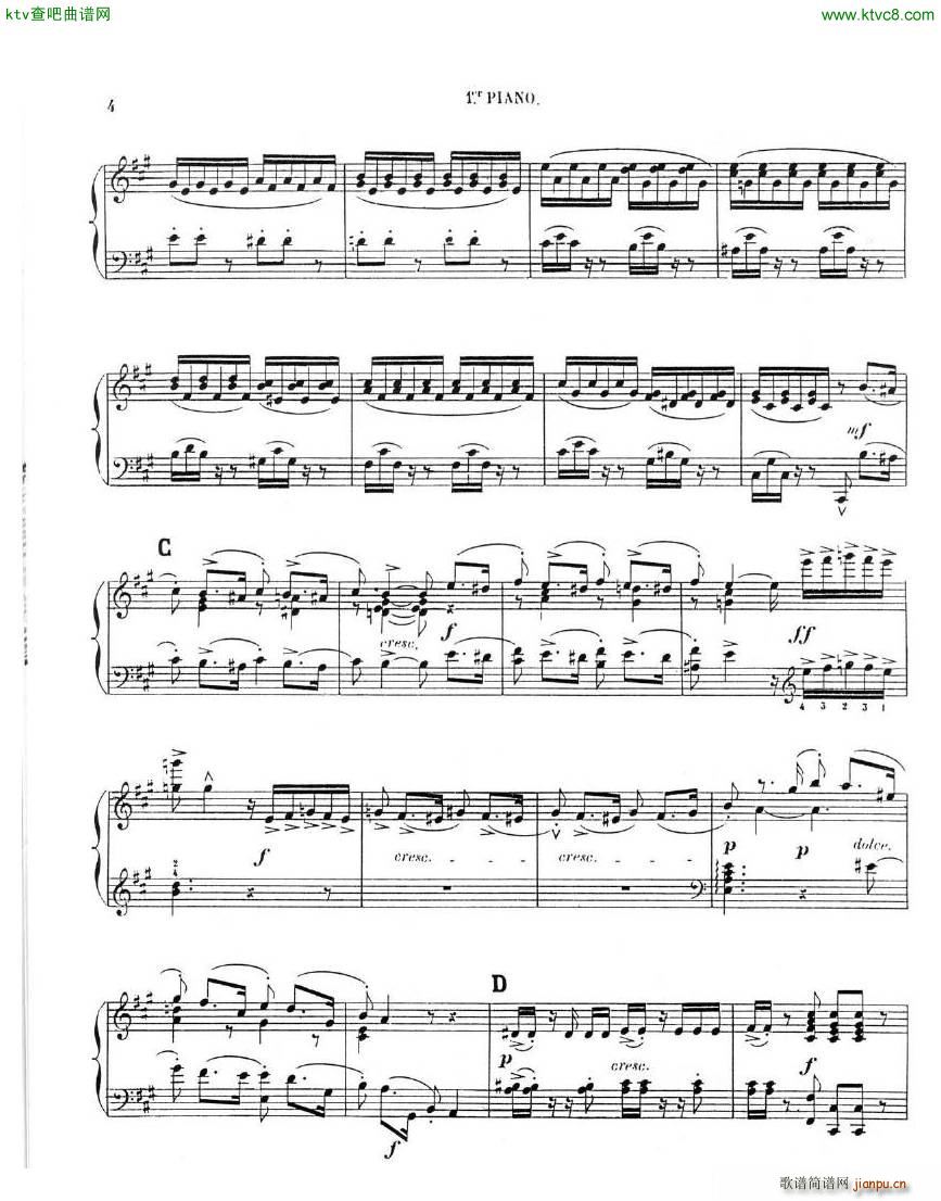Chaminade Cecil La Sevillane for 2 pianos 4 hands4