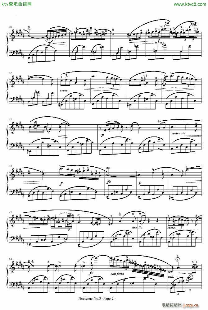 夜曲No 3 Op 9 3_肖邦 chopin2