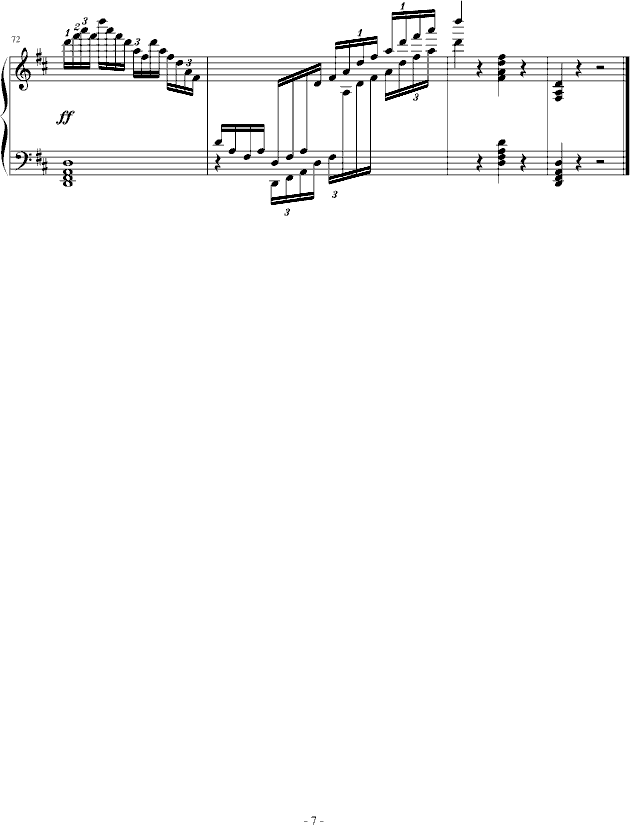 练习曲Op.740 No.3-钢琴谱(钢琴曲)-车尔尼-Czerny7