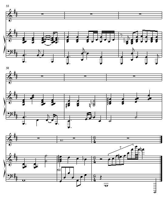 KISS goodbye弹唱版-钢琴谱(钢琴曲)-王力宏7