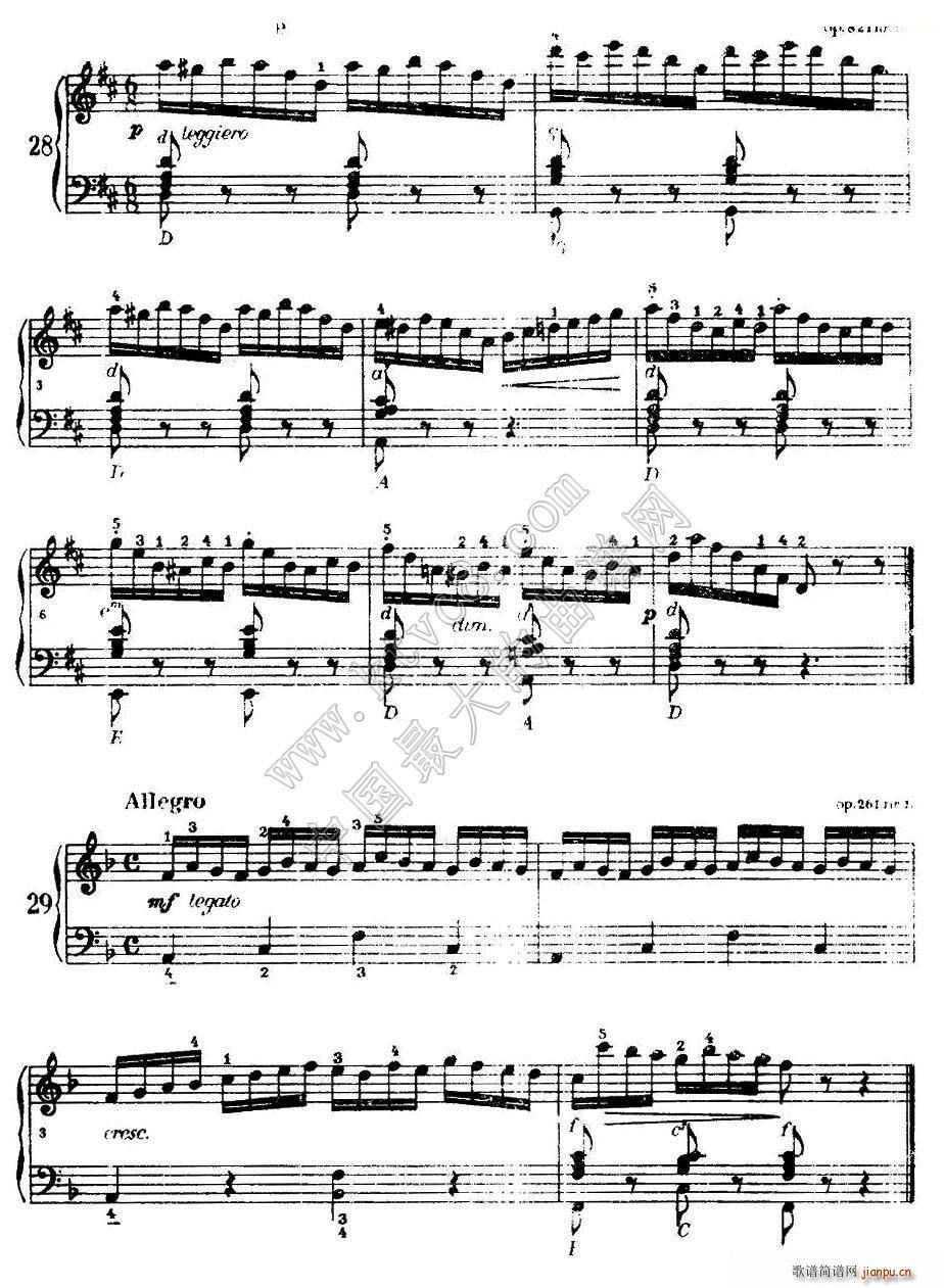 《车尔尼手风琴练习曲集》（第Ⅰ册）（22―36）7