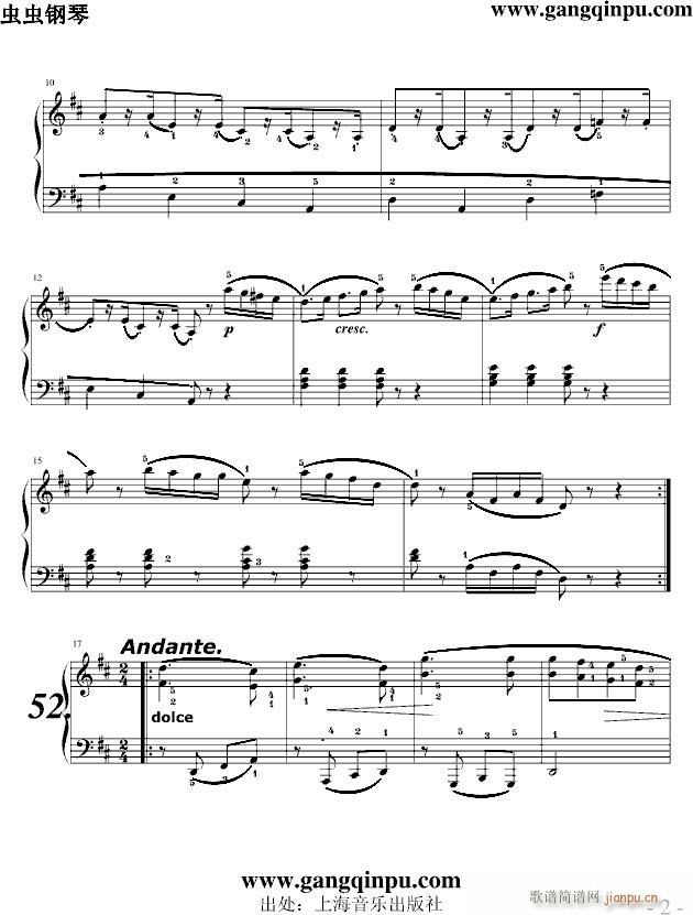 练习曲给初学者51至54_车尔尼-Czerny2