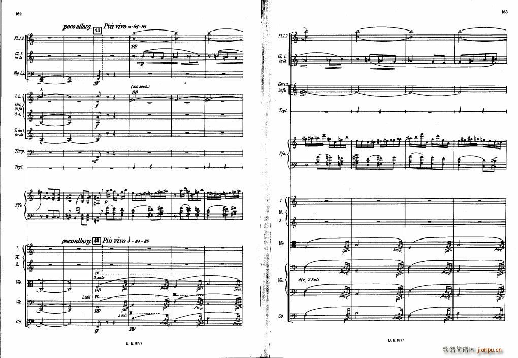 Bartok SZ 83 Piano Concerto No1 Full Score 二41