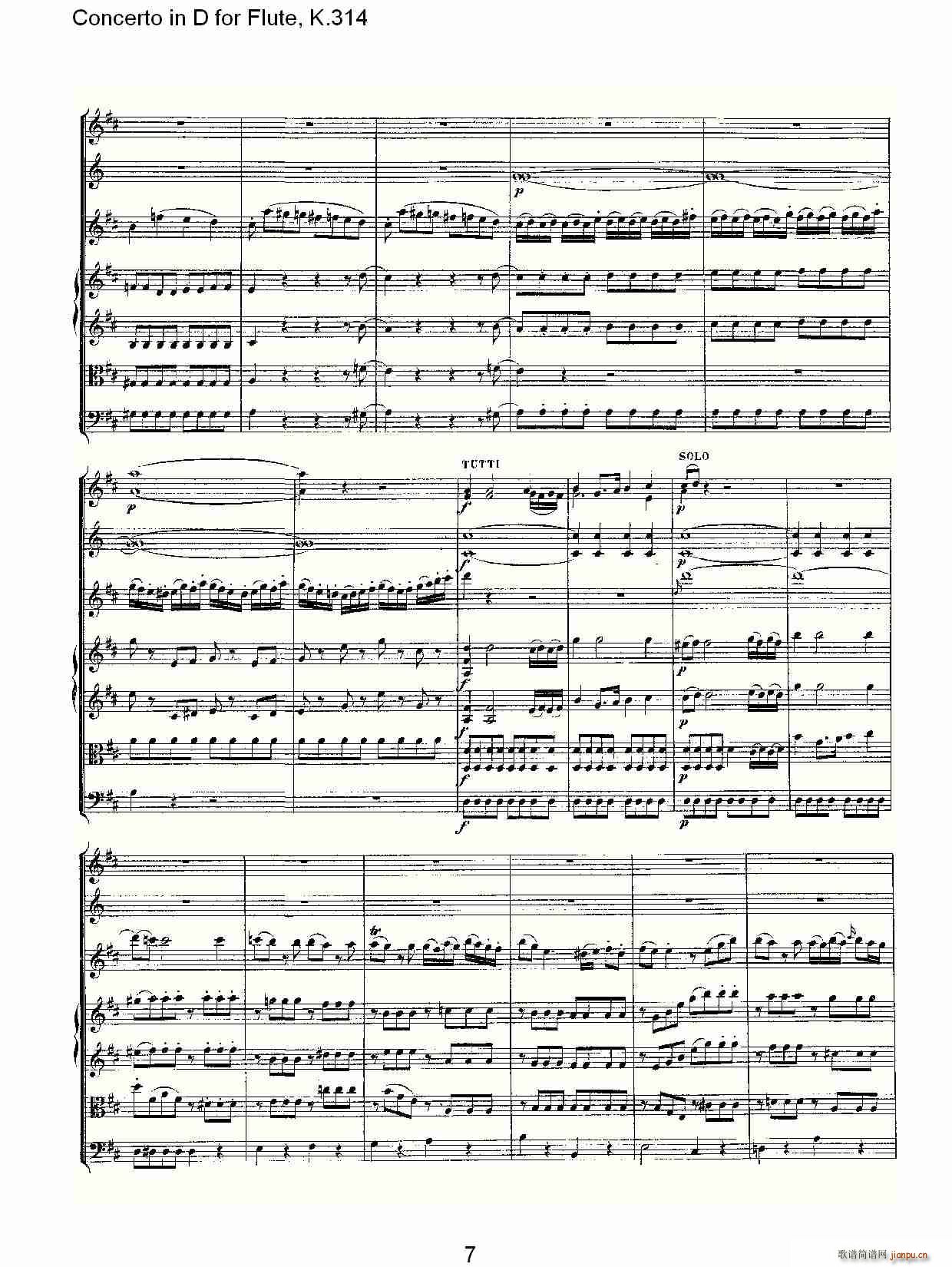 Concerto in D for Flute, K.314（D调长笛协奏曲, K.314）7