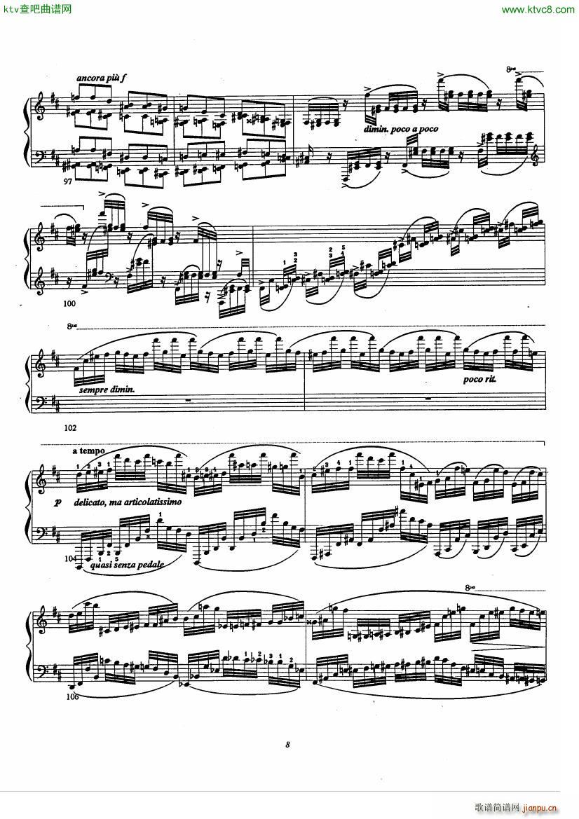 Etude No 3 La Campanella D après Paganini Liszt8