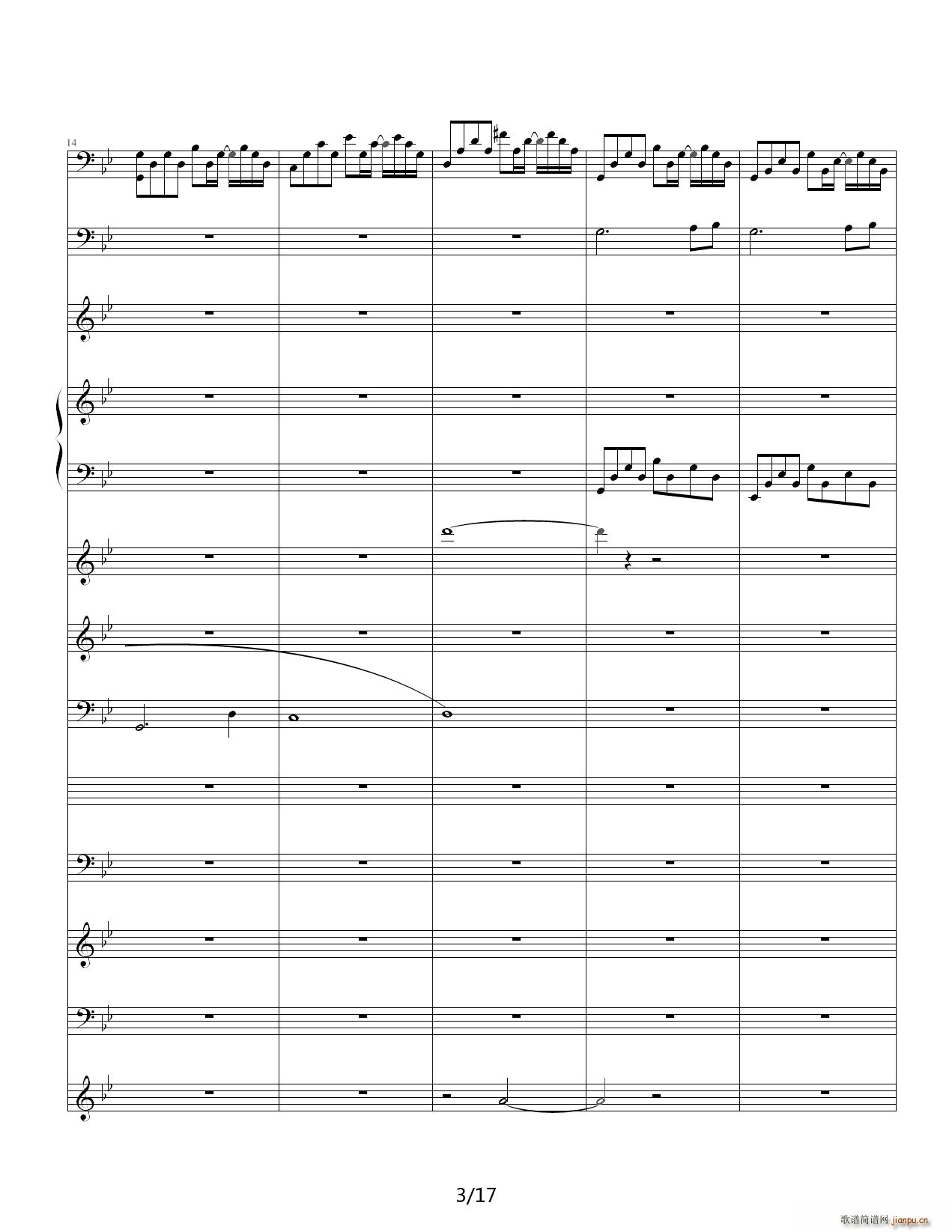 悲伤奏鸣曲 降B调3