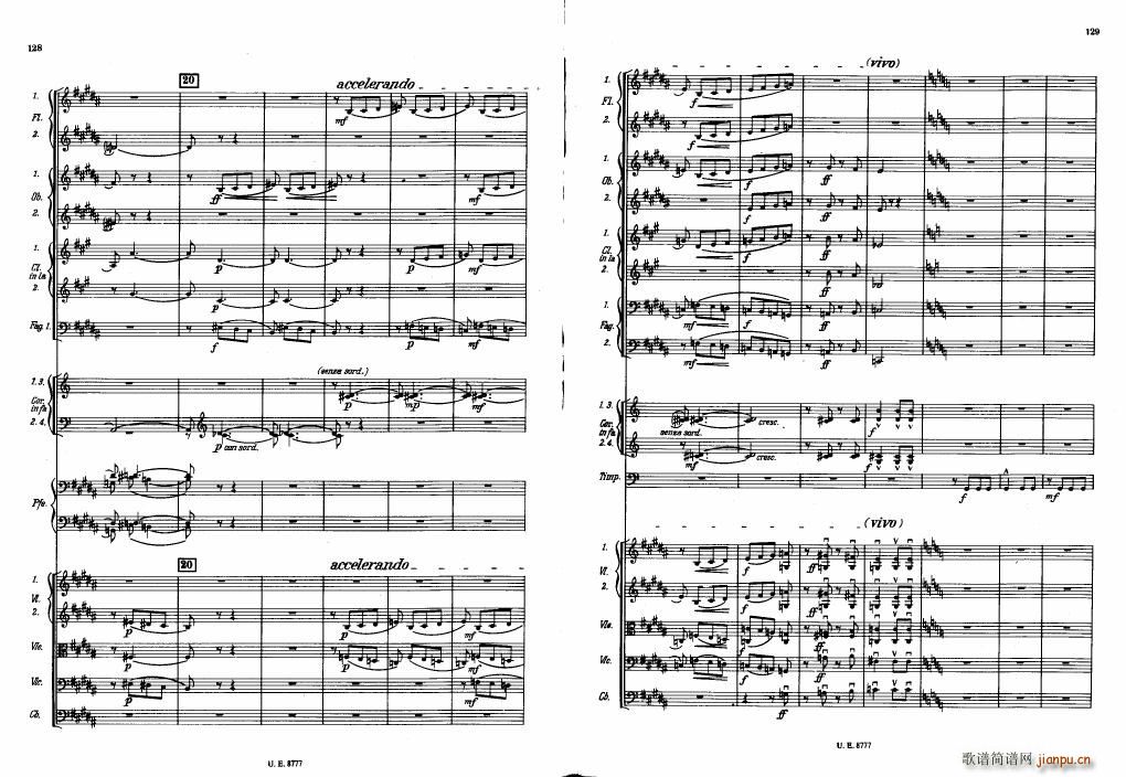 Bartok SZ 83 Piano Concerto No1 Full Score 二24