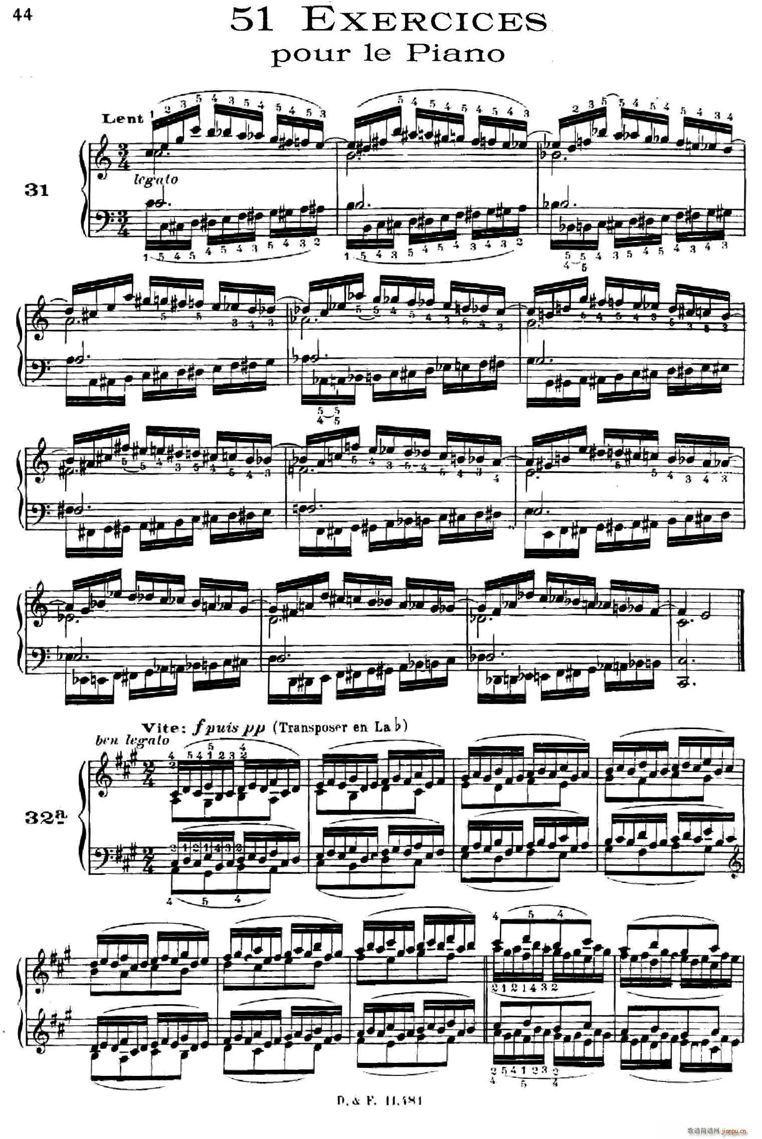 51 Exercises WoO 6(51首钢琴练习 31―37)1