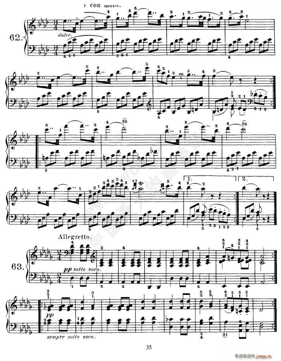 Czerny - 100 Progressive Studies Op 139（58―68）3