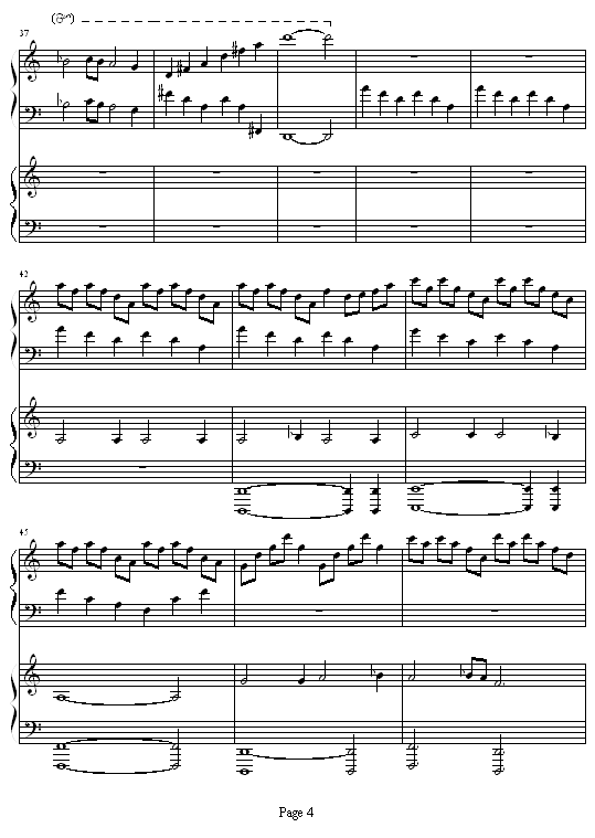 The Piano Duet（四手联弹）-钢琴谱(钢琴曲)-影视4
