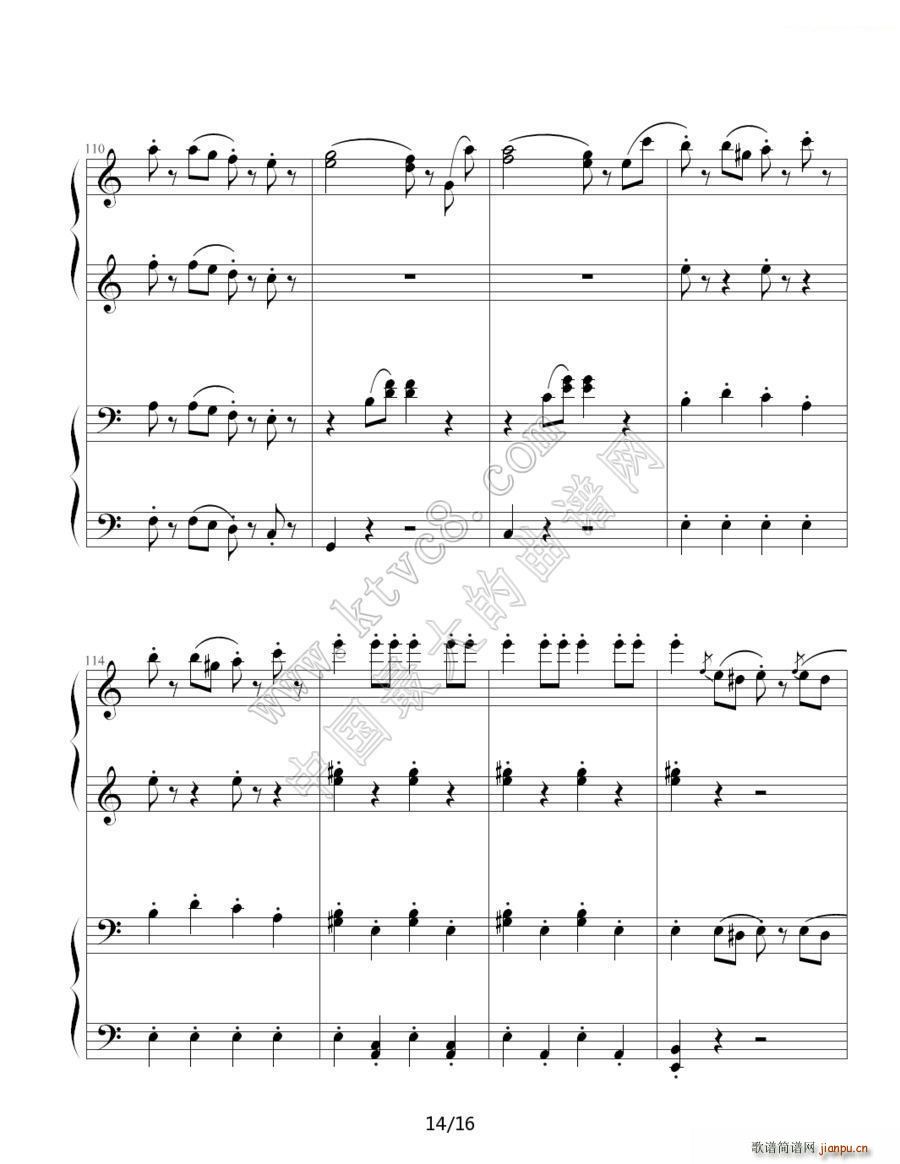 拉德斯基进行曲（双钢琴合奏）14