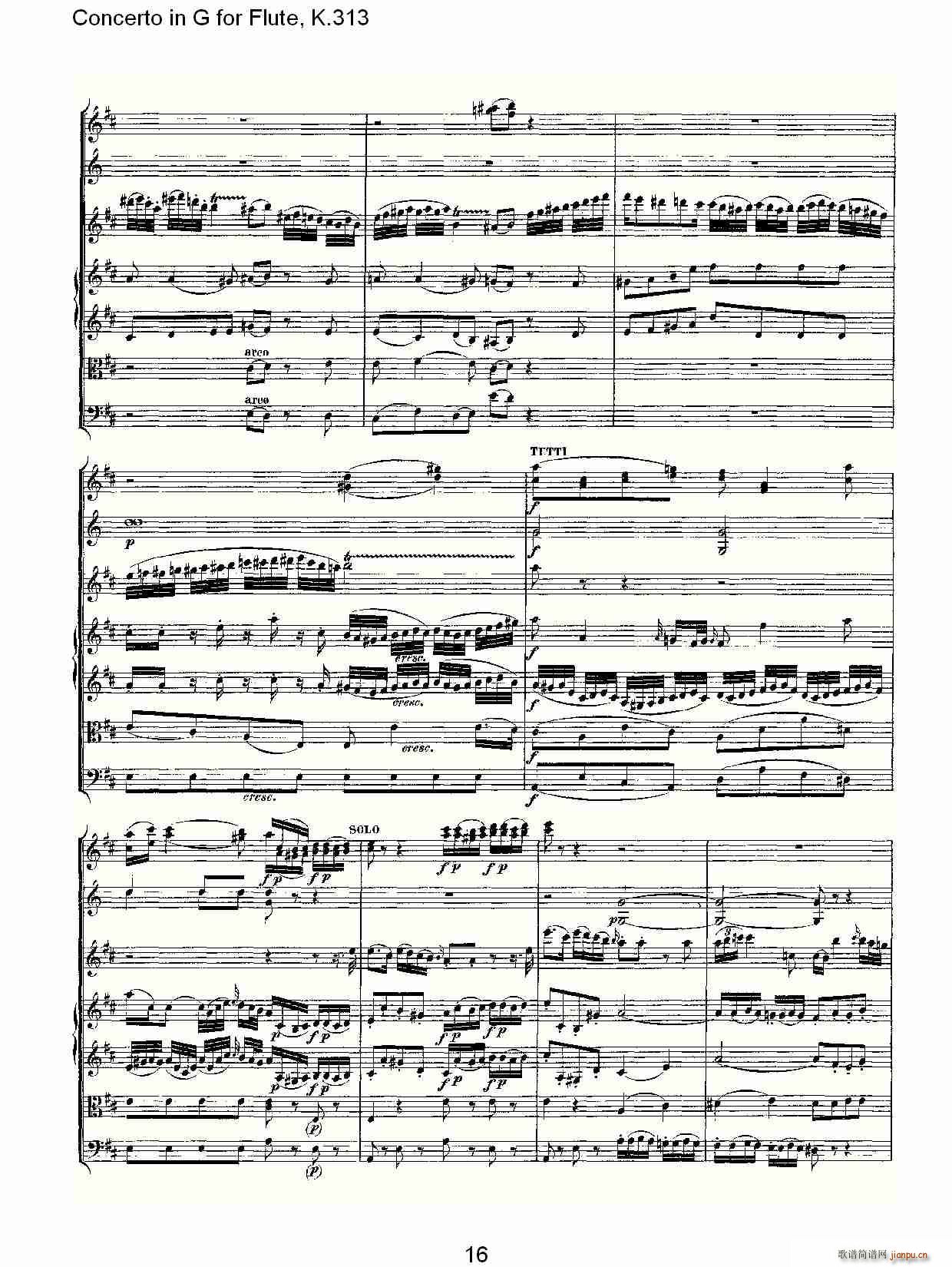 Concerto in G for Flute, K.313（G调长笛协奏曲, K.313）17