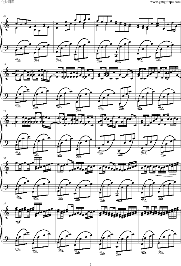 卡农（乔治・温斯顿）-钢琴谱(钢琴曲)-乔治温斯顿2