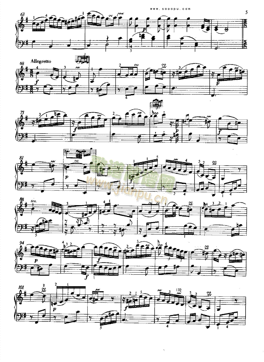 奏鸣曲 键盘类 钢琴3