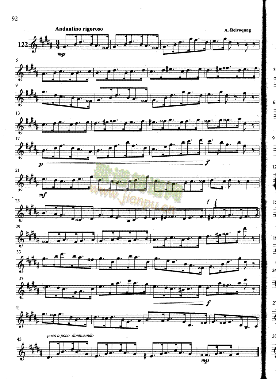 萨克斯管练习曲第100―092页1