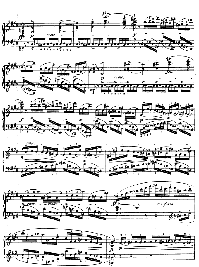 练习曲OP.10 - No43