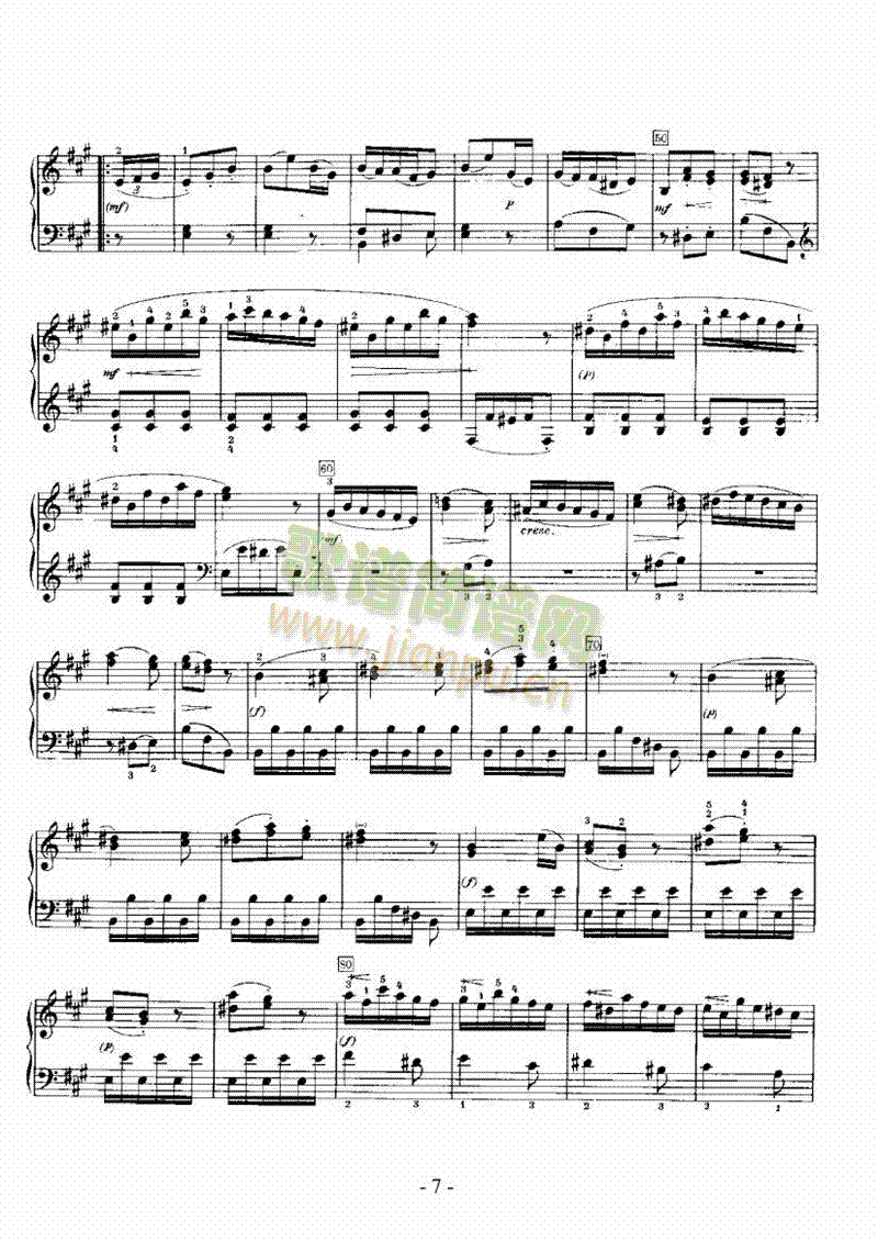 A大调奏鸣曲（嬉游曲） 键盘类 钢琴7