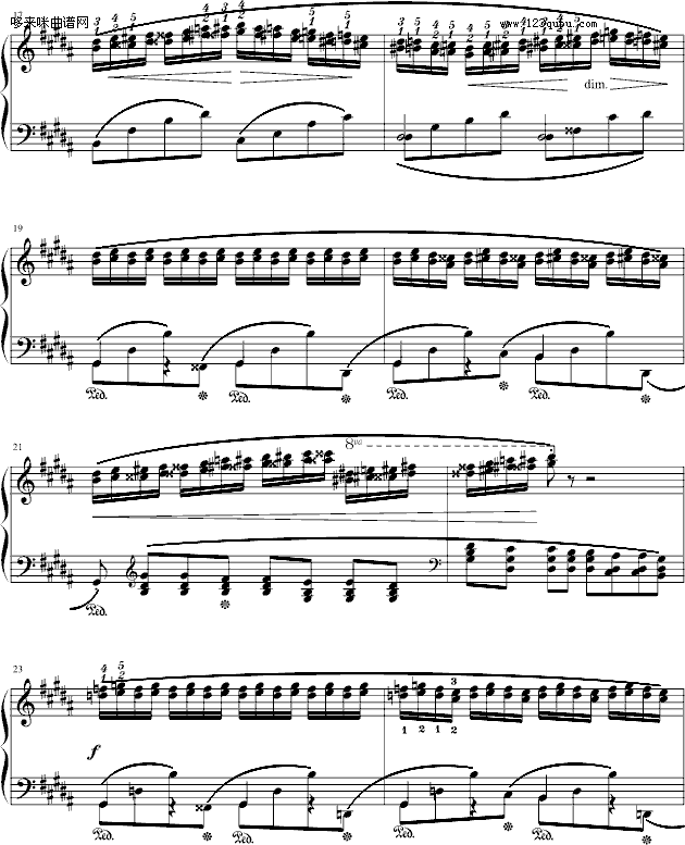 肖邦三度练习曲(op.25 no.6)-肖邦3