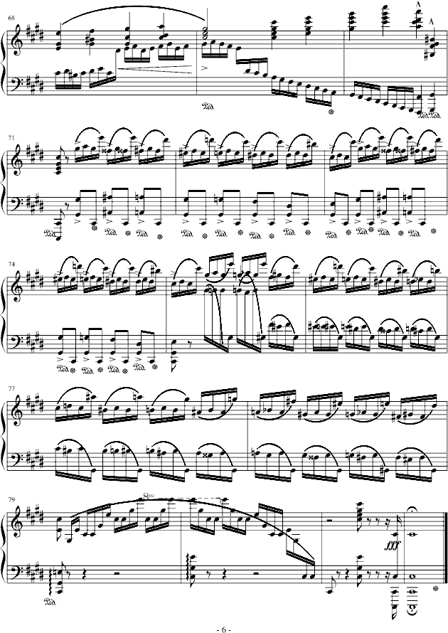 练习曲Op.10 No.4(原版）6