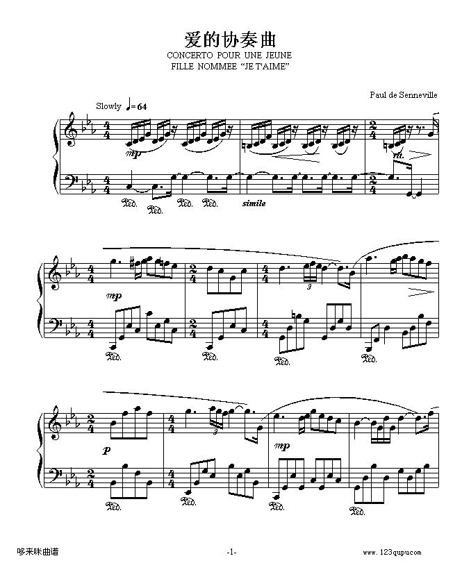 爱的协奏曲-克莱德曼1