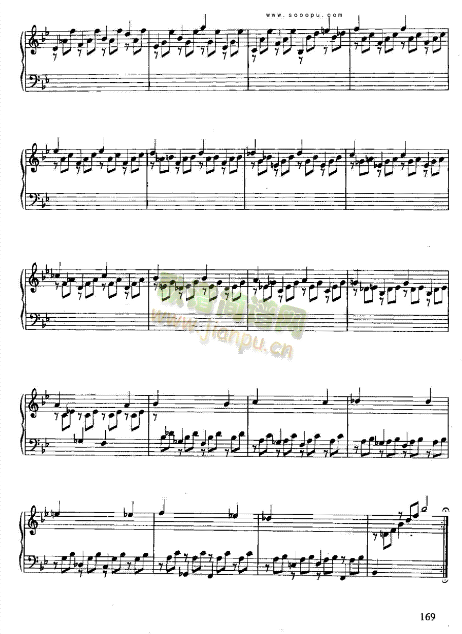 六首古组曲(德国组曲) 键盘类 钢琴12