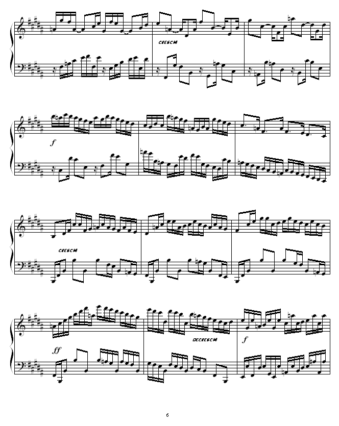 Etude in B Major -圣6