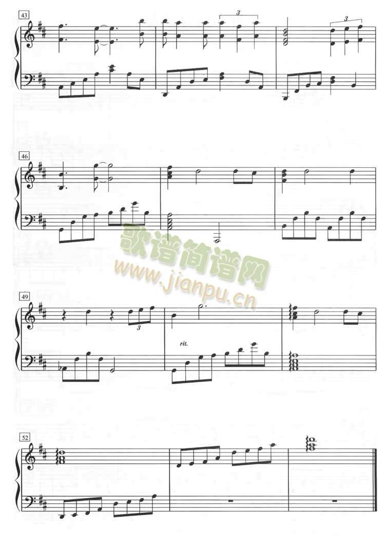 假如真的再有约会《我和僵尸有个约会－主题曲》（钢琴五线谱）[不同版本]4