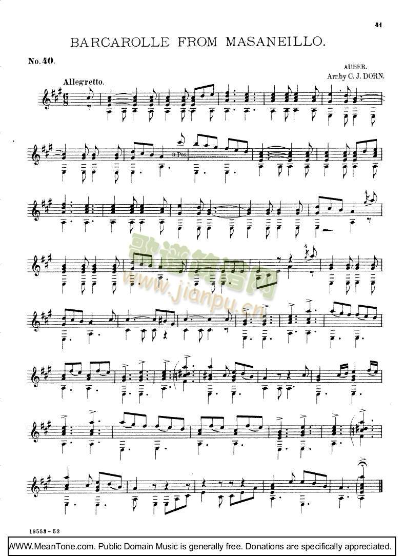 Barcarolle From Masaneillo1