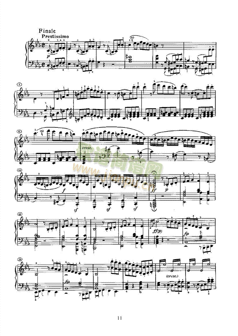 奏鸣曲(Opus10 Nr.1) 键盘类 钢琴11