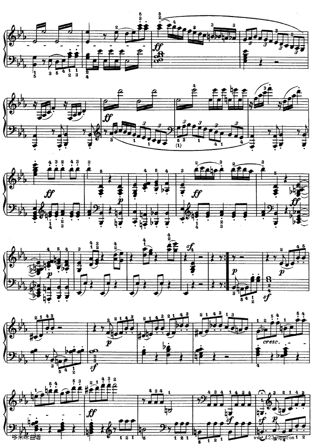 C小调第五钢琴奏鸣曲 - Op. 10―1-贝多芬12